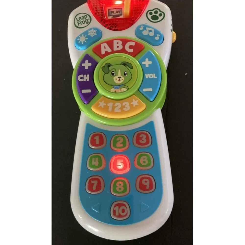 LeapFrog Scout Learning Lights Remote Deluxe ABC Music Toy Tested Working